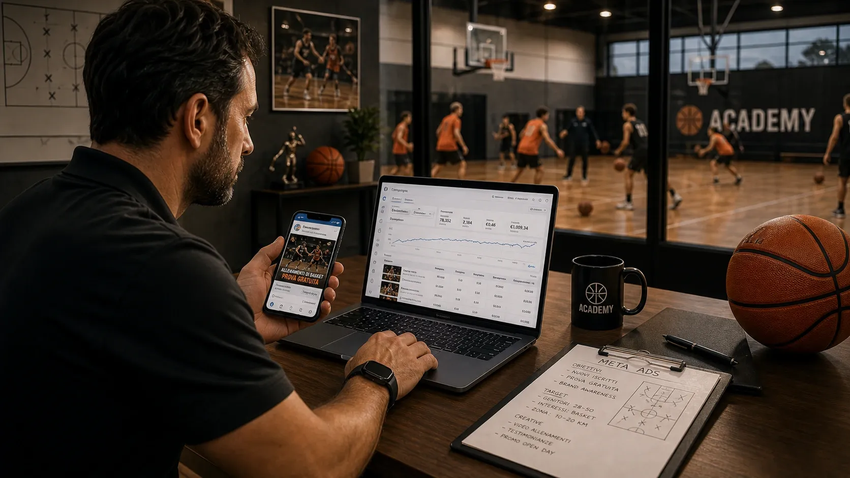 Meta Ads para Entrenadores de Básquetbol